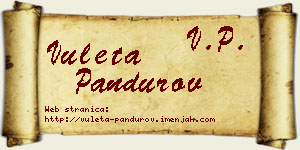 Vuleta Pandurov vizit kartica